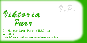 viktoria purr business card
